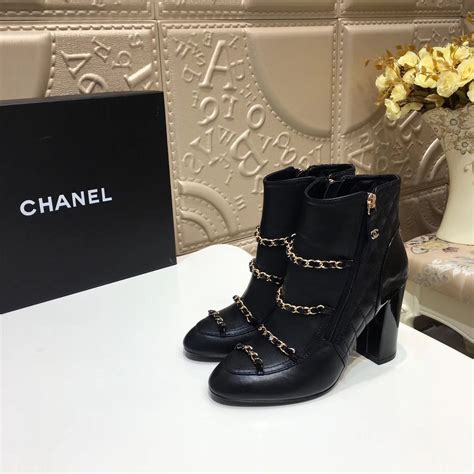 chanel citizen chain ankle boots|Chanel clothing store.